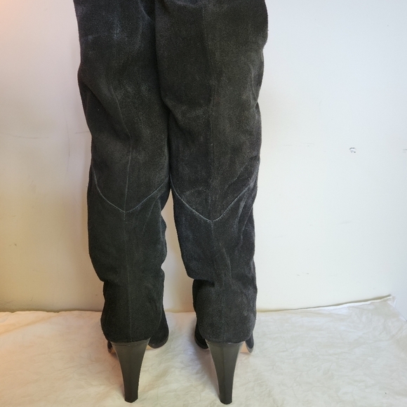 MMK knee high black leather boots - Picture 4 of 9